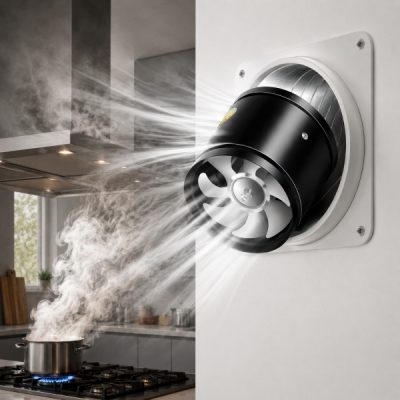 Extractor de aire para cocina, baño y oficina - 160 m³/h o 530 m³/h | VENTORIS